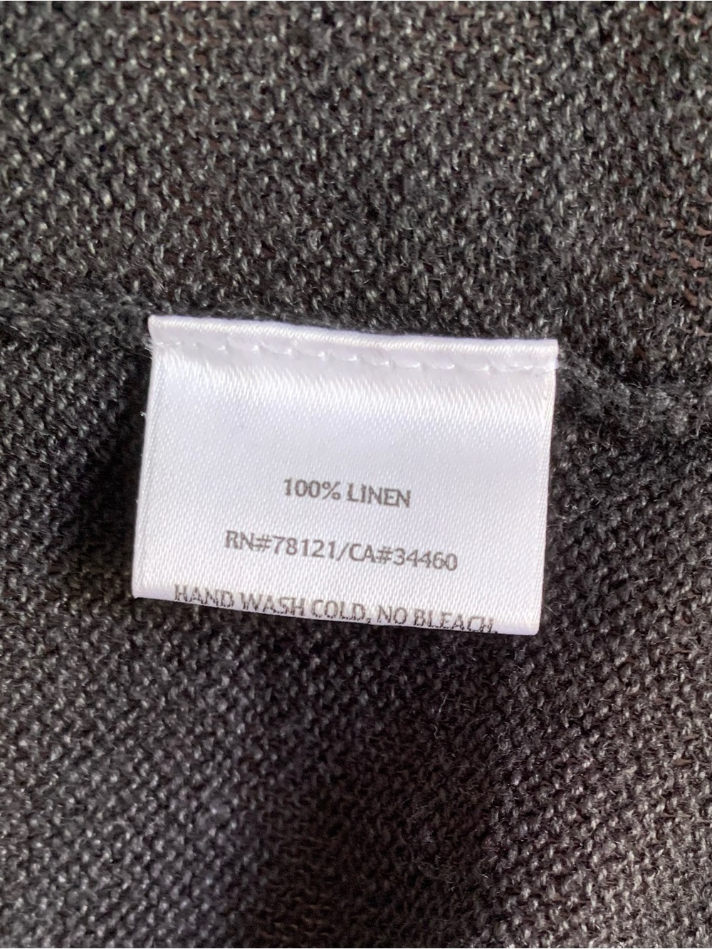 Eileen Fisher Linen Black Short-sleeve Open-Front Cardigan - Picture 4 of 5